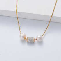 collar inicial de perlas para mujer por mayor