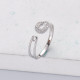 Anillos de Plata 925 ajustable de moda clips Diamantes triturados
