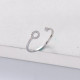 Anillos de Plata 925 ajustable con Diamantes triturados de moda