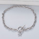 pulsera de plata 925 de moda con dijes de estrella por mayor