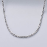 cadena de plata 925 con full de pidra cristal de moda al por mayor