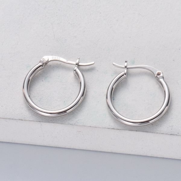 Pendientes aros de moda de plata 925 por mayor