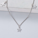 collar de estrellas plata 925 color silver estilo en moda para mujer
