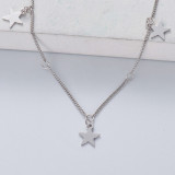collar de estrellas plata 925 color silver estilo en moda para mujer