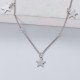 collar de estrellas plata 925 color silver estilo en moda para mujer