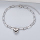 pulsera de plata 925 de moda con dijes de corazon por mayor