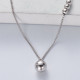 collar de plata 925 para senorita estilo en moda con bolitas cadena fina