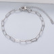 pulsera de plata 925 de moda 18cm+6cm