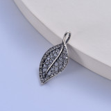 dije de plata 925 forma de hoja de moda para mujer