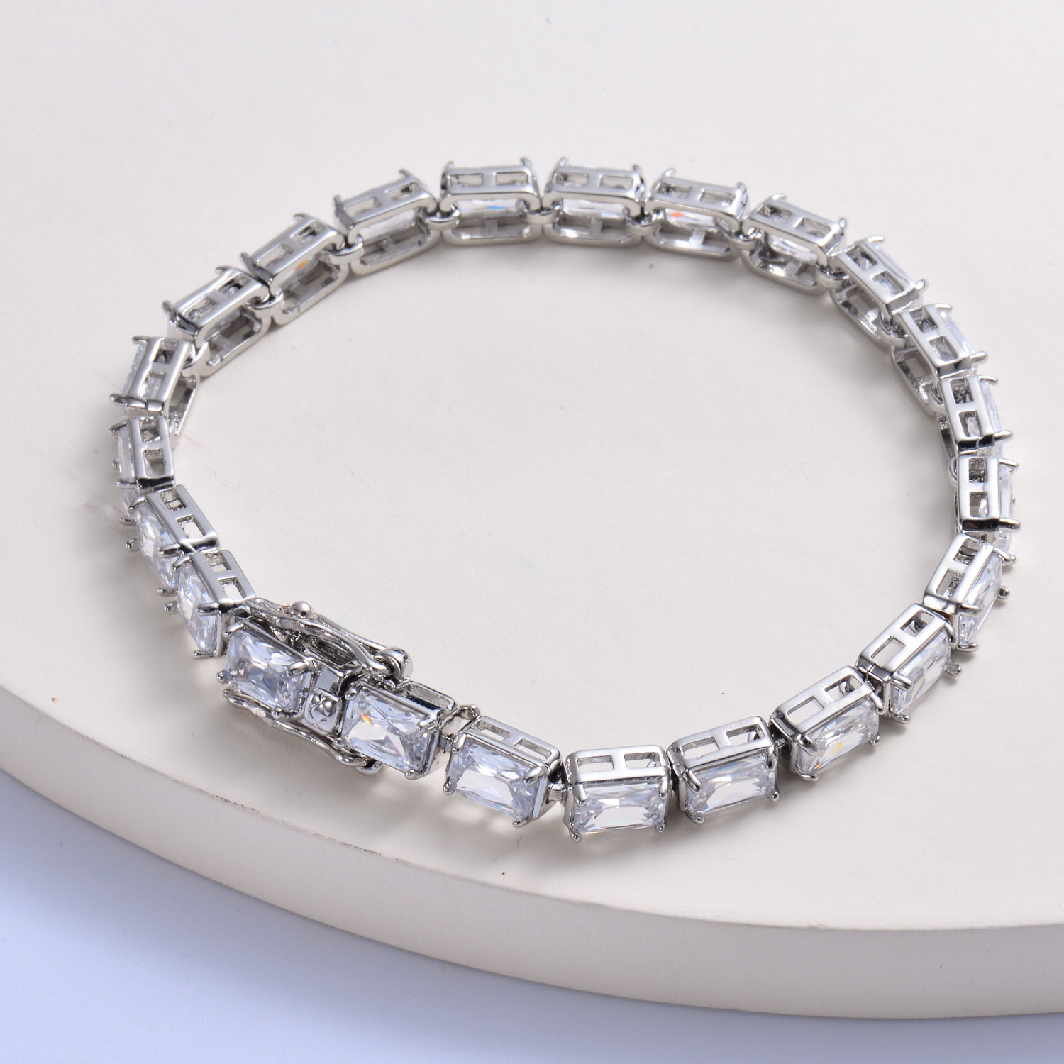 pulsera de diamante plateados para mujer por mayor