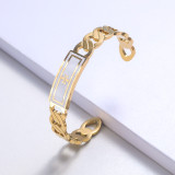 pulsera de moda para mujer de acero inoxidable 18k por mayor