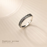 anillo de  plata 925 tailandesa Retro versión coreana