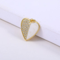 deje de corazon para mujer oro laminado 18k diseno nuevo con diamantes  estilo en moda