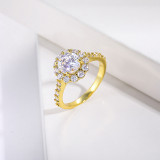 anillo de oro laminado con circones para boda por mayoreo