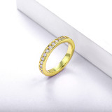 anillo oro laminado con circones para mujer por mayor