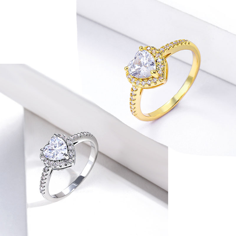 anillo de moda con circon para boda para mujer por mayor