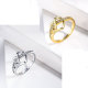 anillos aesthetic de oro laminado por mayor