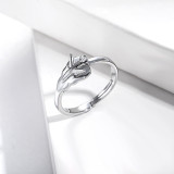 anillo ajustable con forma de avion para mujer por mayor