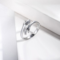 anillo ajustable con forma de manos por mayor para mujer