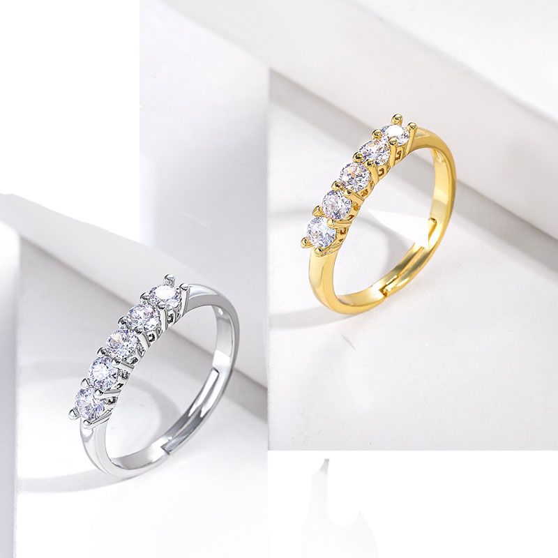 anillo de moda con circones para mujer por mayor