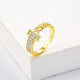 Anillos Personalizado Letra T Oro Laminado Mayoreo