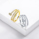 Anillos de Clavo con CZ oro laminado