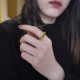 Anillo de acero de titanio de dedo índice de moda
