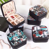 Cajas de joyería de PVC de leopardo de moda 1 pieza