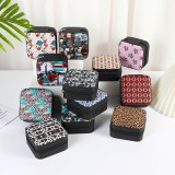 Cajas de joyería de PVC de leopardo de moda 1 pieza
