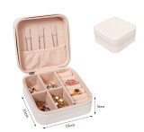 Caja de almacenamiento de joyería coreana Pendientes de anillo pequeño Caja de joyería Caja de joyería portátil de viaje Fábrica en stock al por mayor
