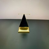 Estante de joyería de metal de franela redonda triangular de moda 1 pieza