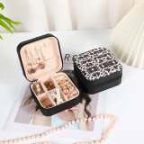 Cajas de joyería de PVC de leopardo de moda 1 pieza
