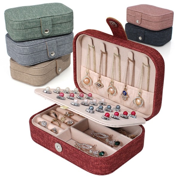 Cajas de joyería de material ABS de color sólido de moda