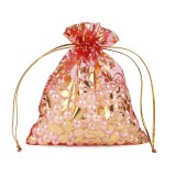 Multitamaño bronceado rosa gasa regalo decoración organza manojo bolsillo caramelo bolsa al por mayor