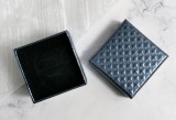 Cajas de joyería de patrón de diamante cuadrado de color sólido de moda 1 pieza