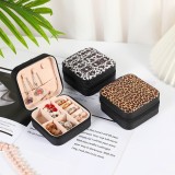 Cajas de joyería de PVC de leopardo de moda 1 pieza