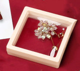 Caja de presentación flotante transparente de color PE para almacenamiento de joyas
