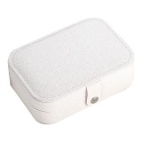 Cajas de joyería de cuero PU de color sólido de moda
