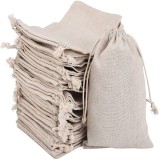 Bolsos de empaquetado de la joyería del lazo del algodón del color sólido del estilo simple