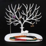 Estantes de exhibición de joyería Soporte de joyería de almacenamiento de escritorio de árbol de plástico