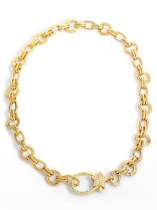 Collar vintage estrella de oro laminado con circonitas cúbicas