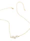 Collar minimalista de corazón de circonita cúbica de oro laminado