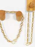 Collar vintage estrella de oro laminado con circonitas cúbicas