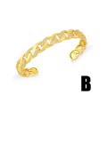 Brazalete estilo vintage con serpiente y circonitas cúbicas de oro laminado