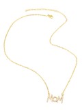 Collar minimalista con letra de circonita cúbica de oro laminado
