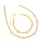 Collar de hip hop con corazón de circonita cúbica de oro laminado