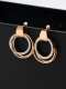 Aretes redondos de titanio delicados