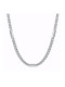 Collar de múltiples hebras minimalista irregular de acero titanio