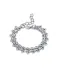 Pulsera de eslabones irregulares de Hip Hop de acero inoxidable