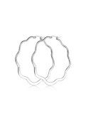 Pendientes colgantes de acero inoxidable con forma de flor de alta calidad